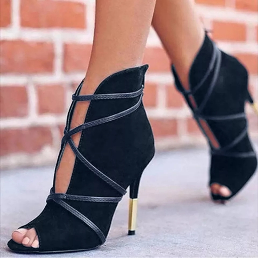 Ladies fashion ankle pointed heels